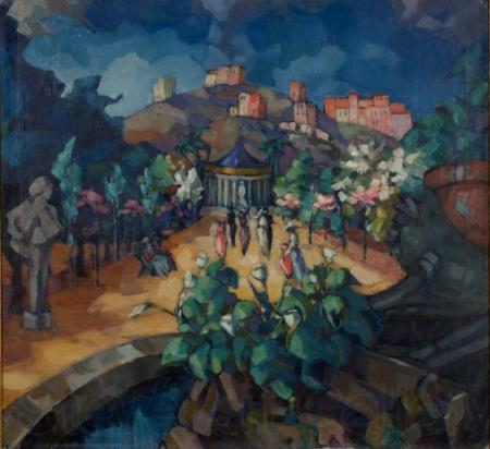 konrad magi Landscape of Italy. Spain oil painting art